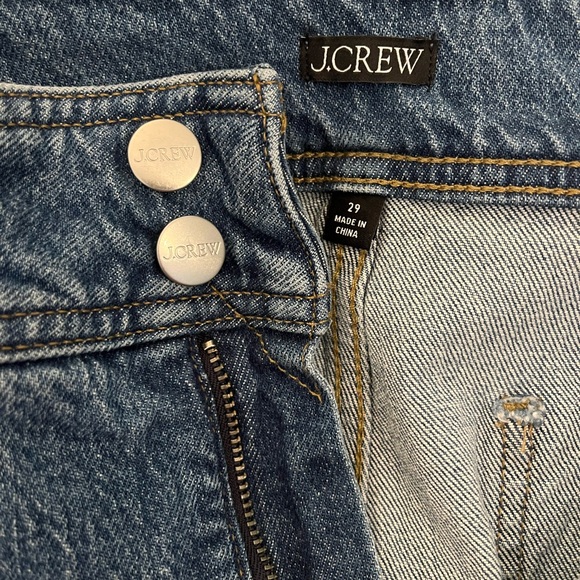 J. Crew Slim-wide jean with stacked buttons Medium Wash Size 29 Style CH884 - Picture 4 of 7